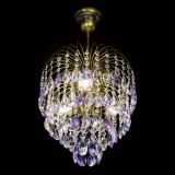 Люстра Лора №3 под бронзу фиолетовая в Кирове