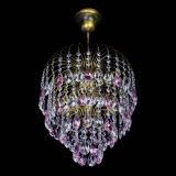 Люстра Лора №3 под бронзу розовая в Кирове