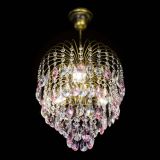 Люстра Лора №3 под бронзу розовая в Кирове