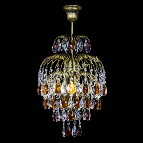 Люстра Лора №3 журавлик Чайная под бронзу в Кирове Гусь Хрустальный