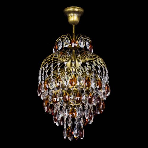 Люстра Лора №3 журавлик Чайная под бронзу в Кирове Гусь Хрустальный