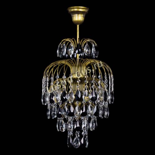 Люстра Лора №3 журавлик Черная под бронзу в Кирове Гусь Хрустальный