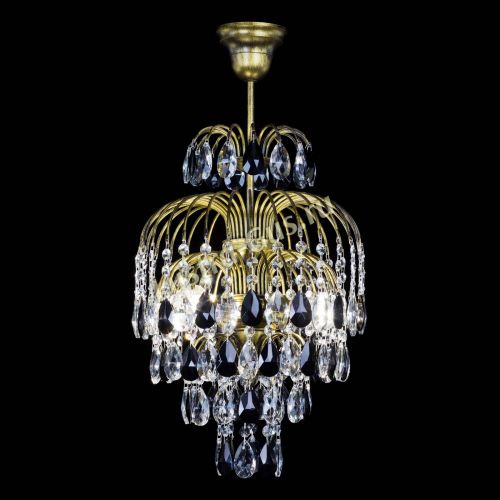 Люстра Лора №3 журавлик Черная под бронзу в Кирове Гусь Хрустальный