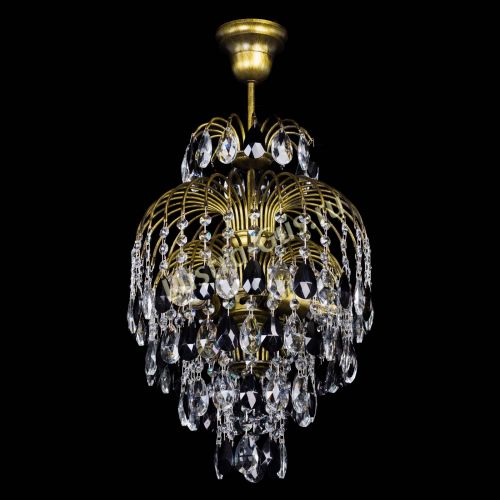 Люстра Лора №3 журавлик Черная под бронзу в Кирове Гусь Хрустальный