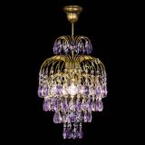 Люстра Лора №3 журавлик Фиолетовая под бронзу в Кирове