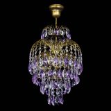 Люстра Лора №3 журавлик Фиолетовая под бронзу в Кирове
