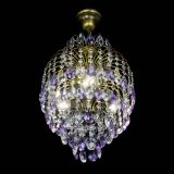 Люстра Лора №3 журавлик Фиолетовая под бронзу в Кирове