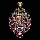 Люстра Лора №3 журавлик Красная под бронзу в Кирове