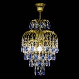 Люстра Лора №3 журавлик Синяя под бронзу в Кирове