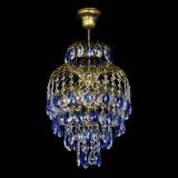 Люстра Лора №3 журавлик Синяя под бронзу в Кирове