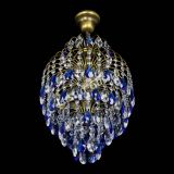 Люстра Лора №3 журавлик Синяя под бронзу в Кирове