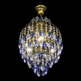 Люстра Лора №3 журавлик Синяя под бронзу в Кирове