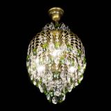 Люстра Лора №3 журавлик Зеленая под бронзу в Кирове