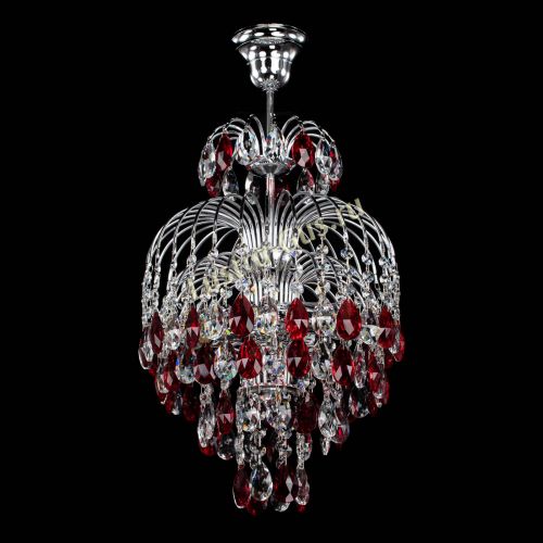 Люстра Лора №3 журавлик красная в Кирове Гусь Хрустальный
