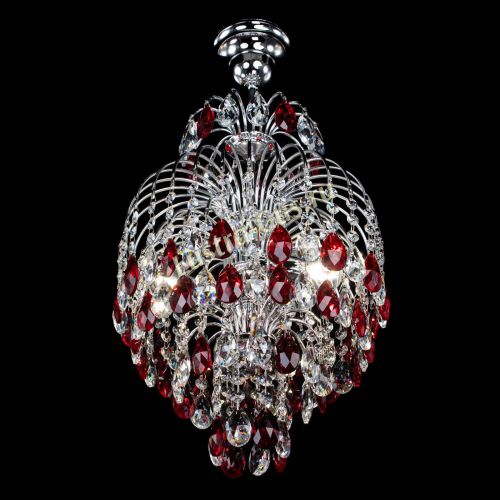 Люстра Лора №3 журавлик красная в Кирове Гусь Хрустальный