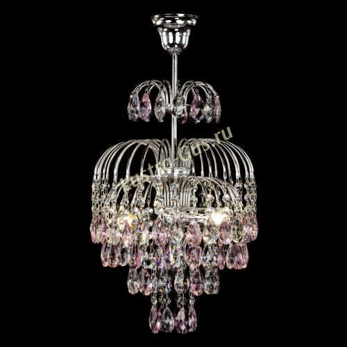 Люстра Лора №3 журавлик розовая в Кирове Гусь Хрустальный