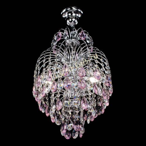 Люстра Лора №3 журавлик розовая в Кирове Гусь Хрустальный