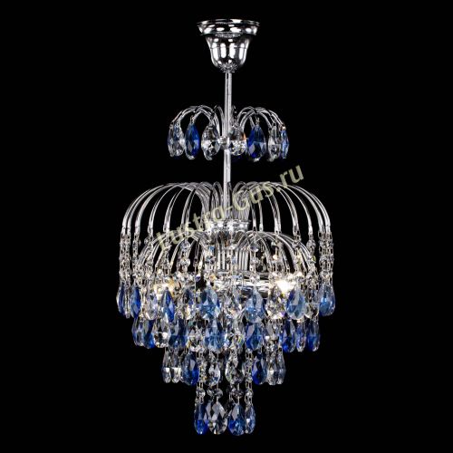 Люстра Лора №3 журавлик синяя в Кирове Гусь Хрустальный