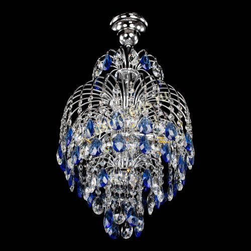 Люстра Лора №3 журавлик синяя в Кирове Гусь Хрустальный