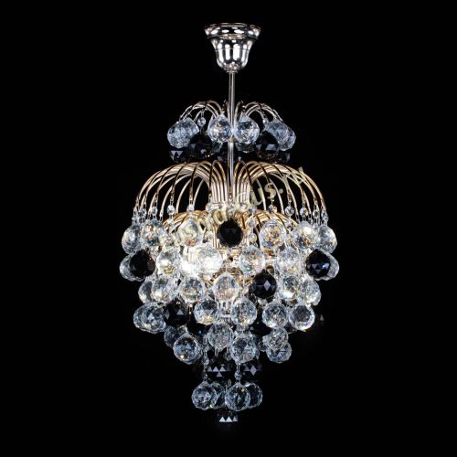 Люстра Лора Шар 40 черная в Кирове Гусь Хрустальный