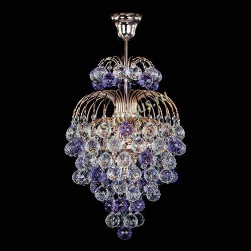 Люстра Лора Шар 40 фиолетовая в Кирове Гусь Хрустальный