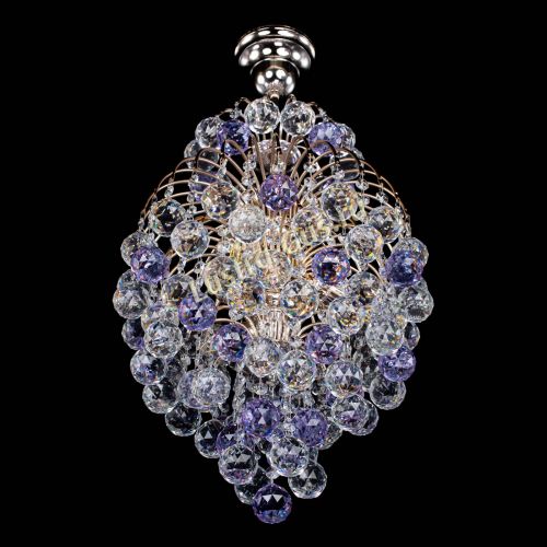 Люстра Лора Шар 40 фиолетовая в Кирове Гусь Хрустальный