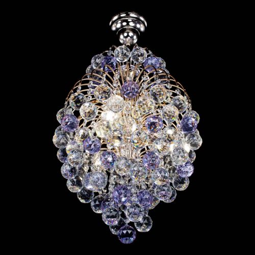 Люстра Лора Шар 40 фиолетовая в Кирове Гусь Хрустальный