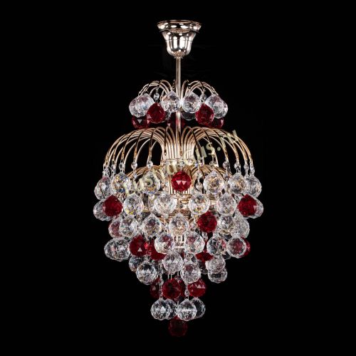 Люстра Лора Шар 40 красная в Кирове Гусь Хрустальный