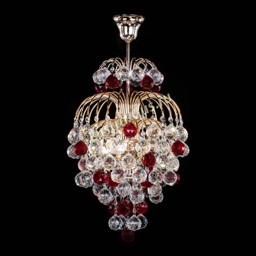 Люстра Лора Шар 40 красная в Кирове Гусь Хрустальный