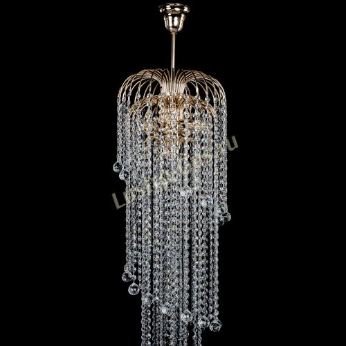 Люстра Лора Винтаж длинная (шар 30мм) в Кирове Гусь Хрустальный