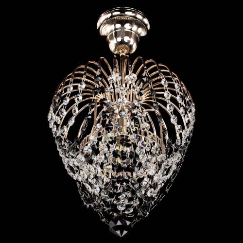 Люстра Малинка обтикон черная в Кирове Гусь Хрустальный