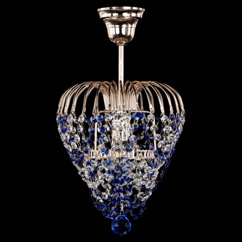 Люстра Малинка обтикон синяя в Кирове Гусь Хрустальный