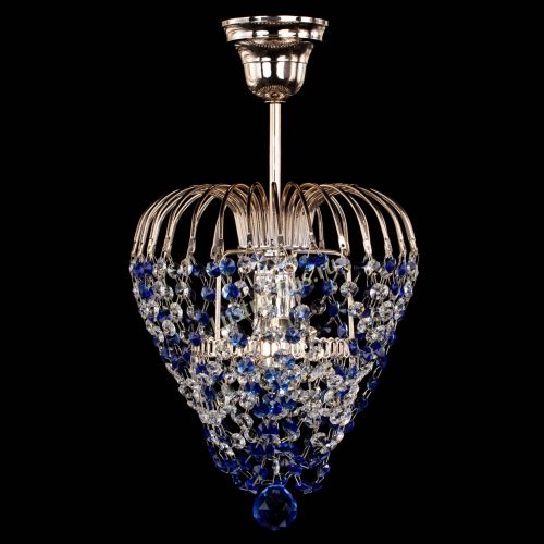 Люстра Малинка обтикон синяя в Кирове Гусь Хрустальный