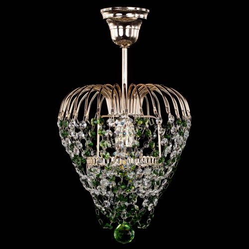 Люстра Малинка обтикон зеленая в Кирове Гусь Хрустальный