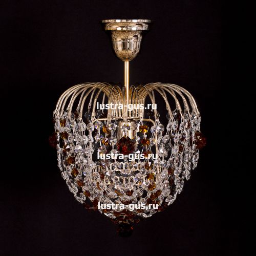 Люстра Малинка шар чайная в Кирове Гусь Хрустальный