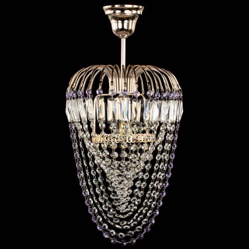 Люстра Малинка Водоворот фиолетовая в Кирове Гусь Хрустальный