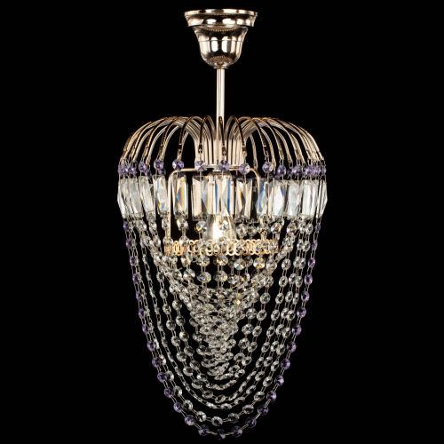 Люстра Малинка Водоворот фиолетовая в Кирове Гусь Хрустальный