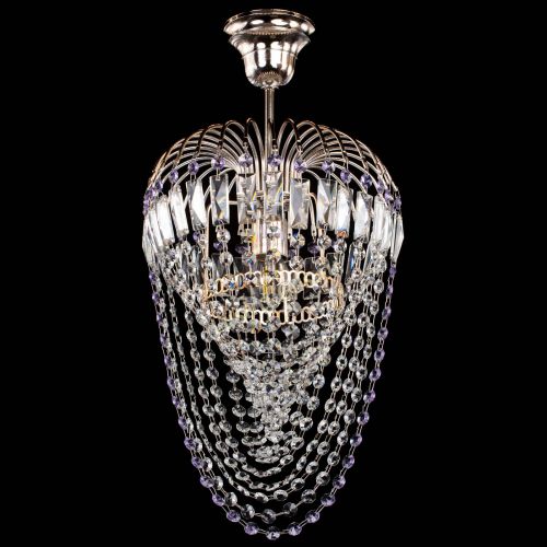 Люстра Малинка Водоворот фиолетовая в Кирове Гусь Хрустальный