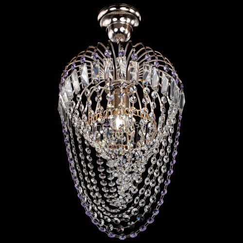 Люстра Малинка Водоворот фиолетовая в Кирове Гусь Хрустальный