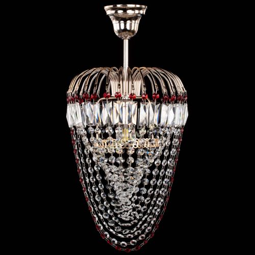 Люстра Малинка Водоворот красная в Кирове Гусь Хрустальный