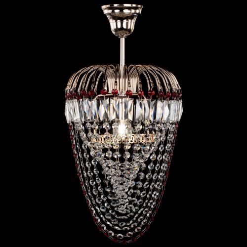 Люстра Малинка Водоворот красная в Кирове Гусь Хрустальный