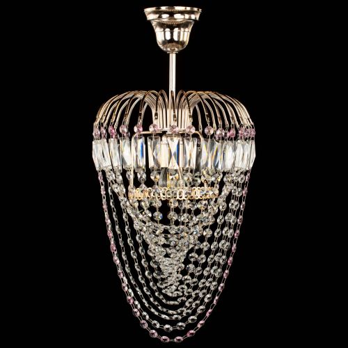 Люстра Малинка Водоворот розовая в Кирове Гусь Хрустальный