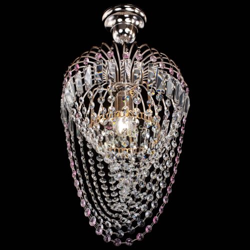 Люстра Малинка Водоворот розовая в Кирове Гусь Хрустальный
