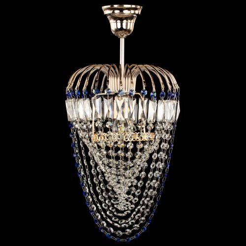 Люстра Малинка Водоворот синяя в Кирове Гусь Хрустальный