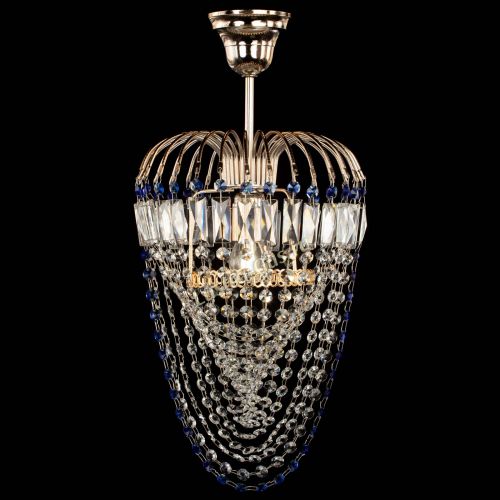 Люстра Малинка Водоворот синяя в Кирове Гусь Хрустальный