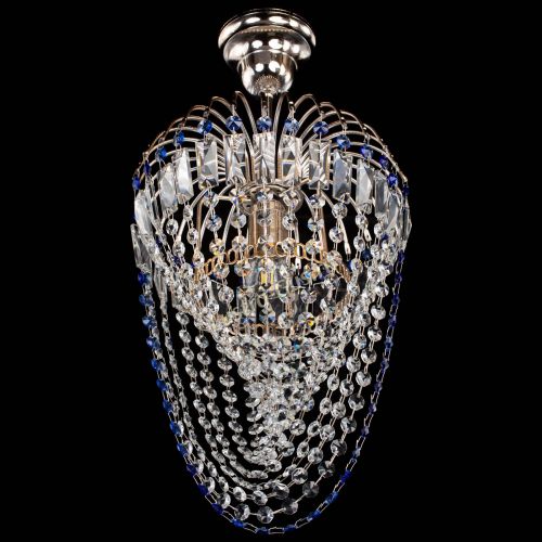 Люстра Малинка Водоворот синяя в Кирове Гусь Хрустальный