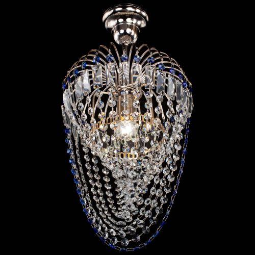 Люстра Малинка Водоворот синяя в Кирове Гусь Хрустальный