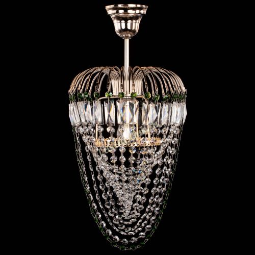Люстра Малинка Водоворот зеленая в Кирове Гусь Хрустальный