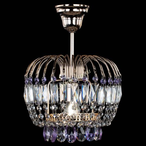 Люстра Малинка фиолетовая в Кирове Гусь Хрустальный