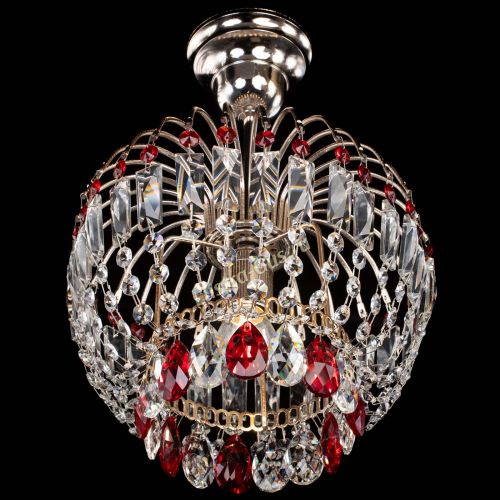Люстра Малинка красная в Кирове Гусь Хрустальный